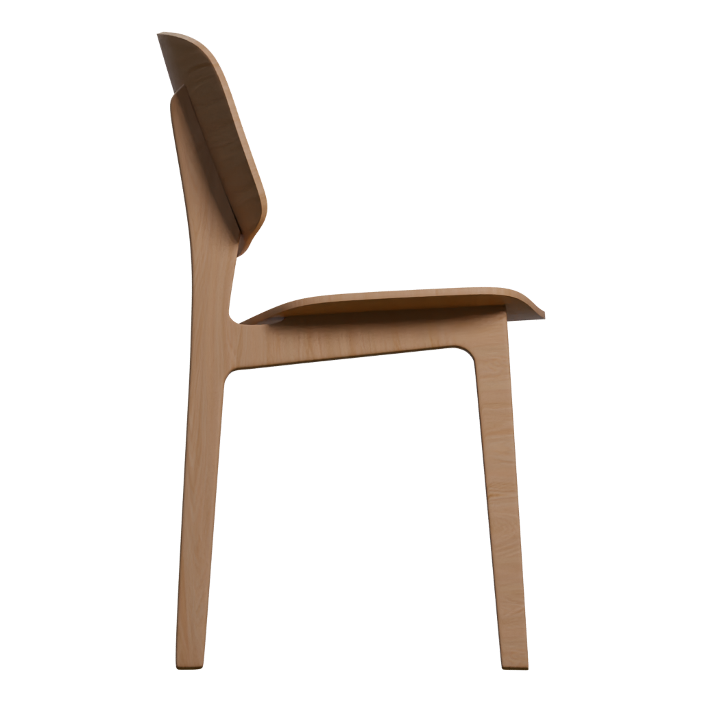 Right view of the Modern Chair 3D model