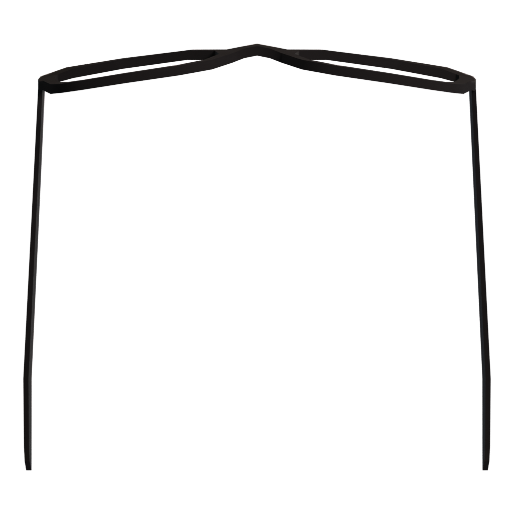 Bottom view of the Glasses 3D model