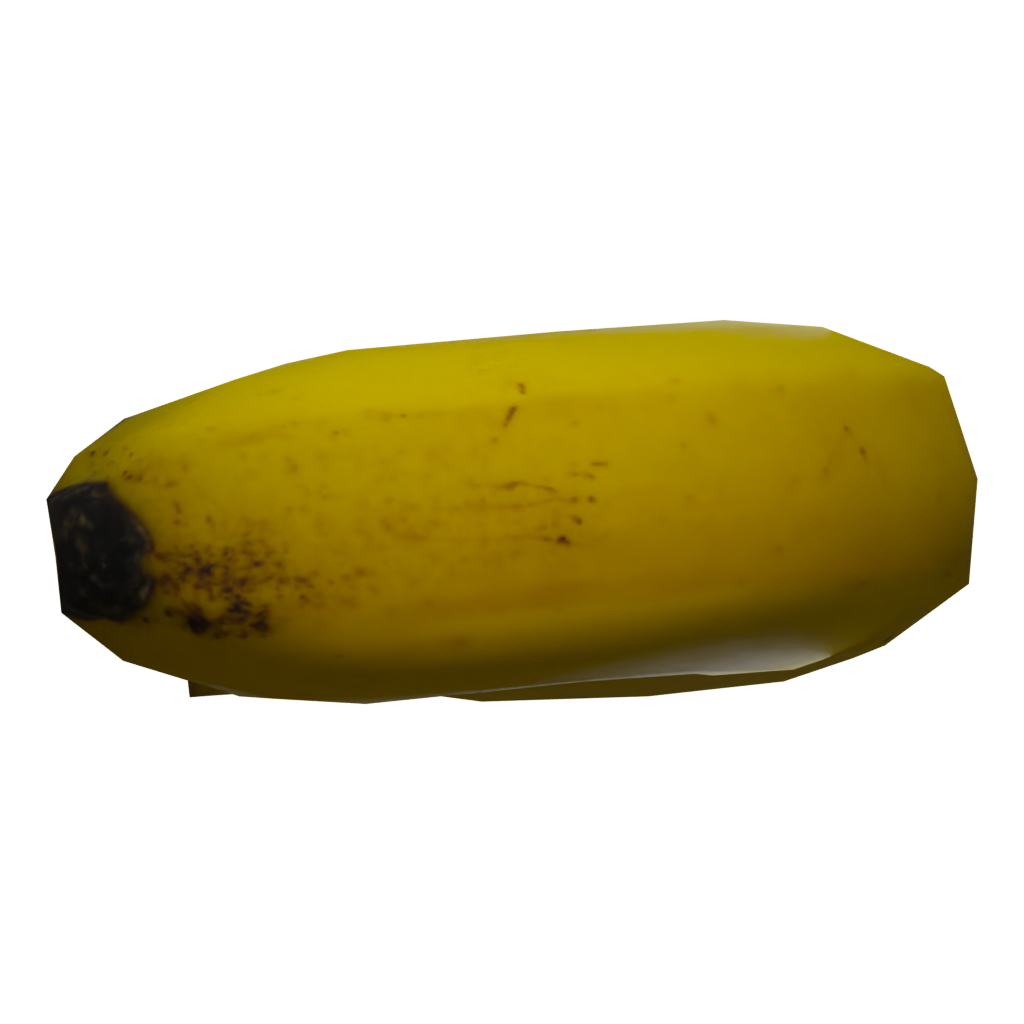 Front view of the Banana 3D model