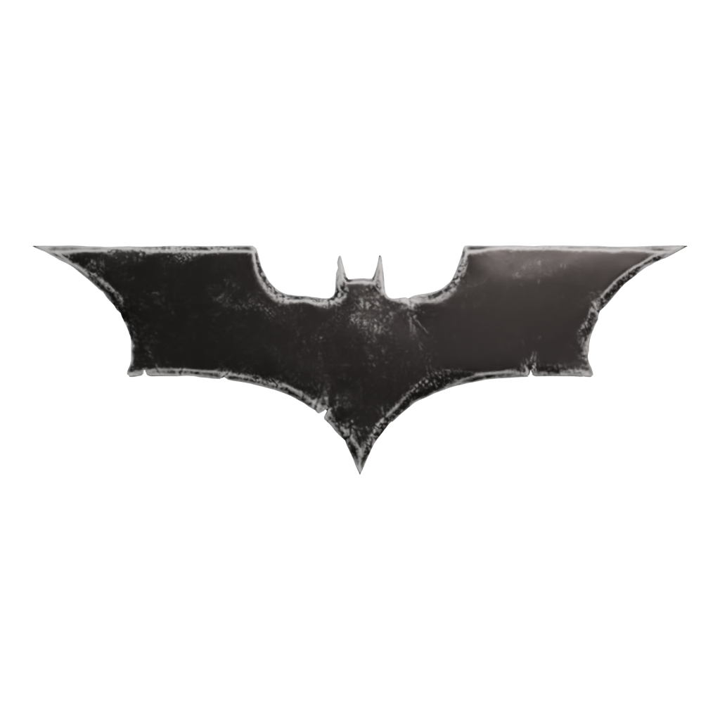 Front view of the Batman 3D model