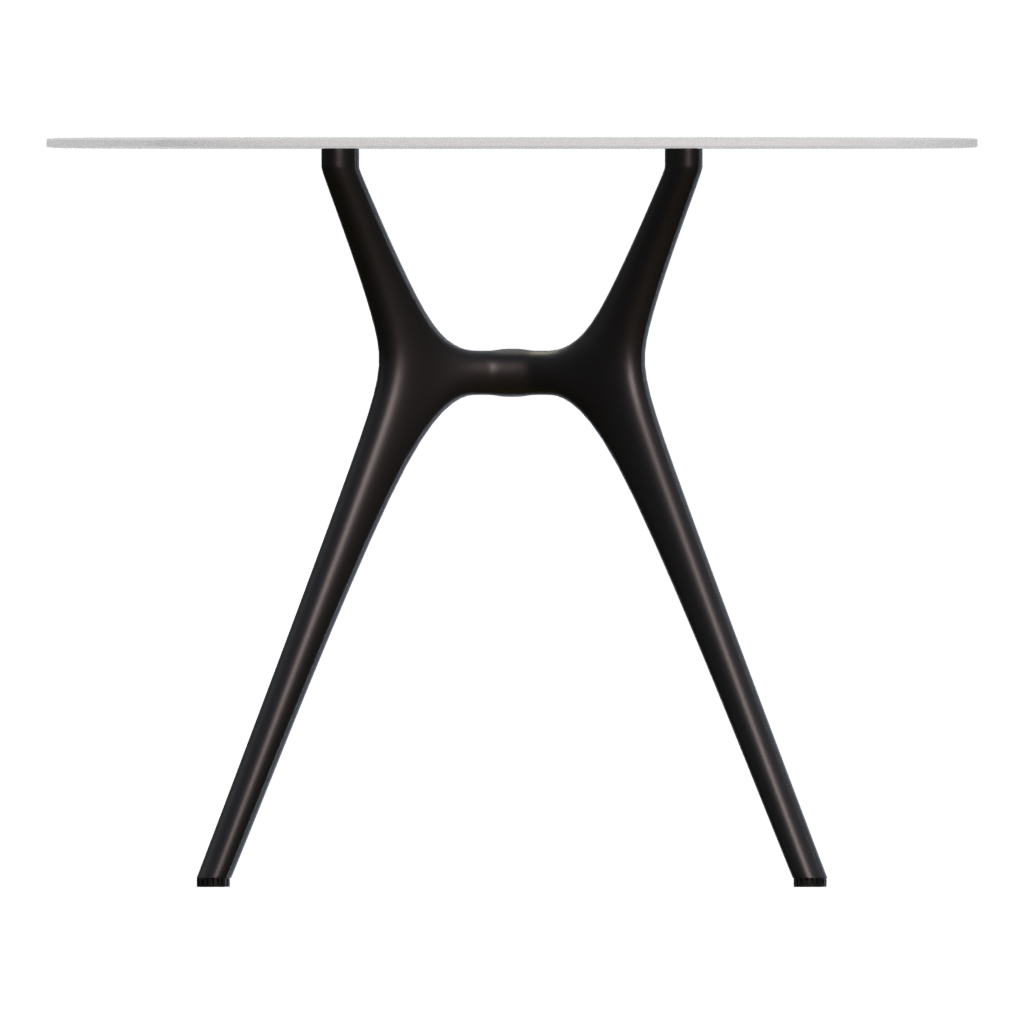 Right view of the Table Johann Oak Black 220 3D model