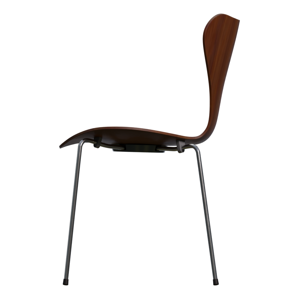 Left view of the Chair 03 3D model