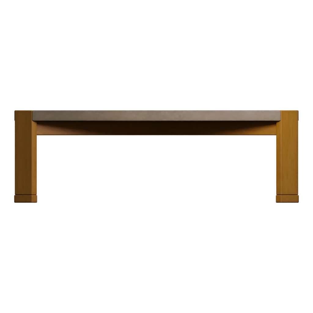 Front view of the Modern Coffee Table 3D model
