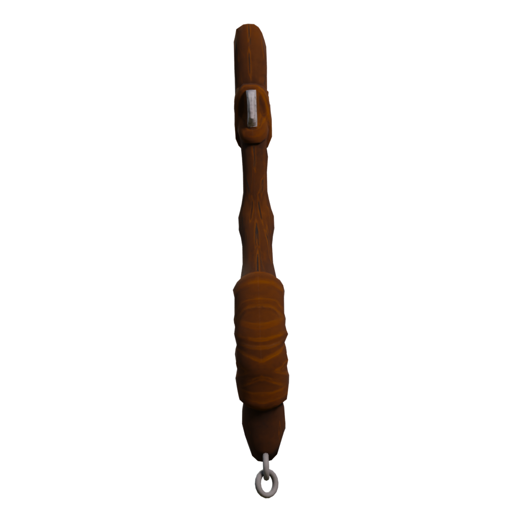 Left view of the Axe Low Poly 3D model