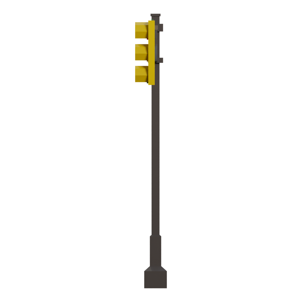 Left view of the Traffic Light 3D model