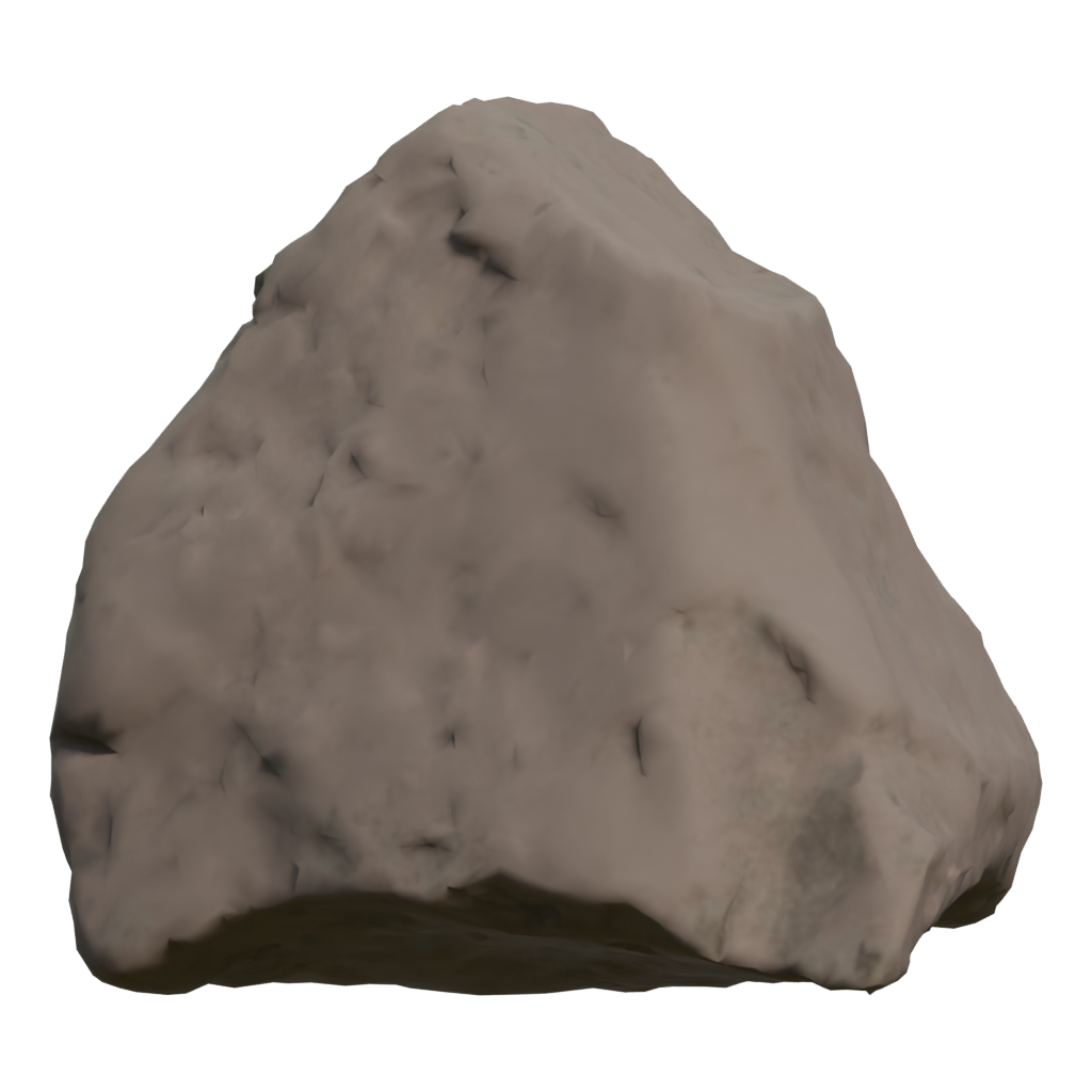 Right view of the Moon Rock 3D model
