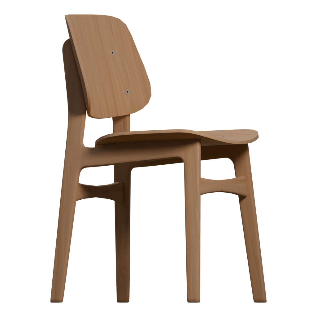 Right view of the Chair 3D model