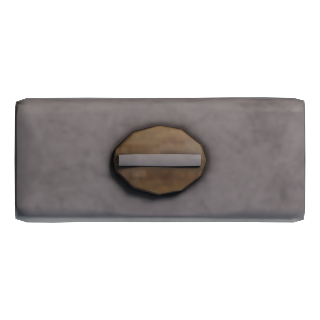 Top view of the Old Hammer 3D model