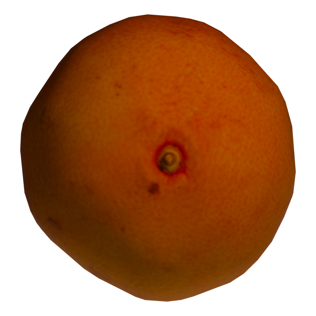 Top view of the Orange 3D model