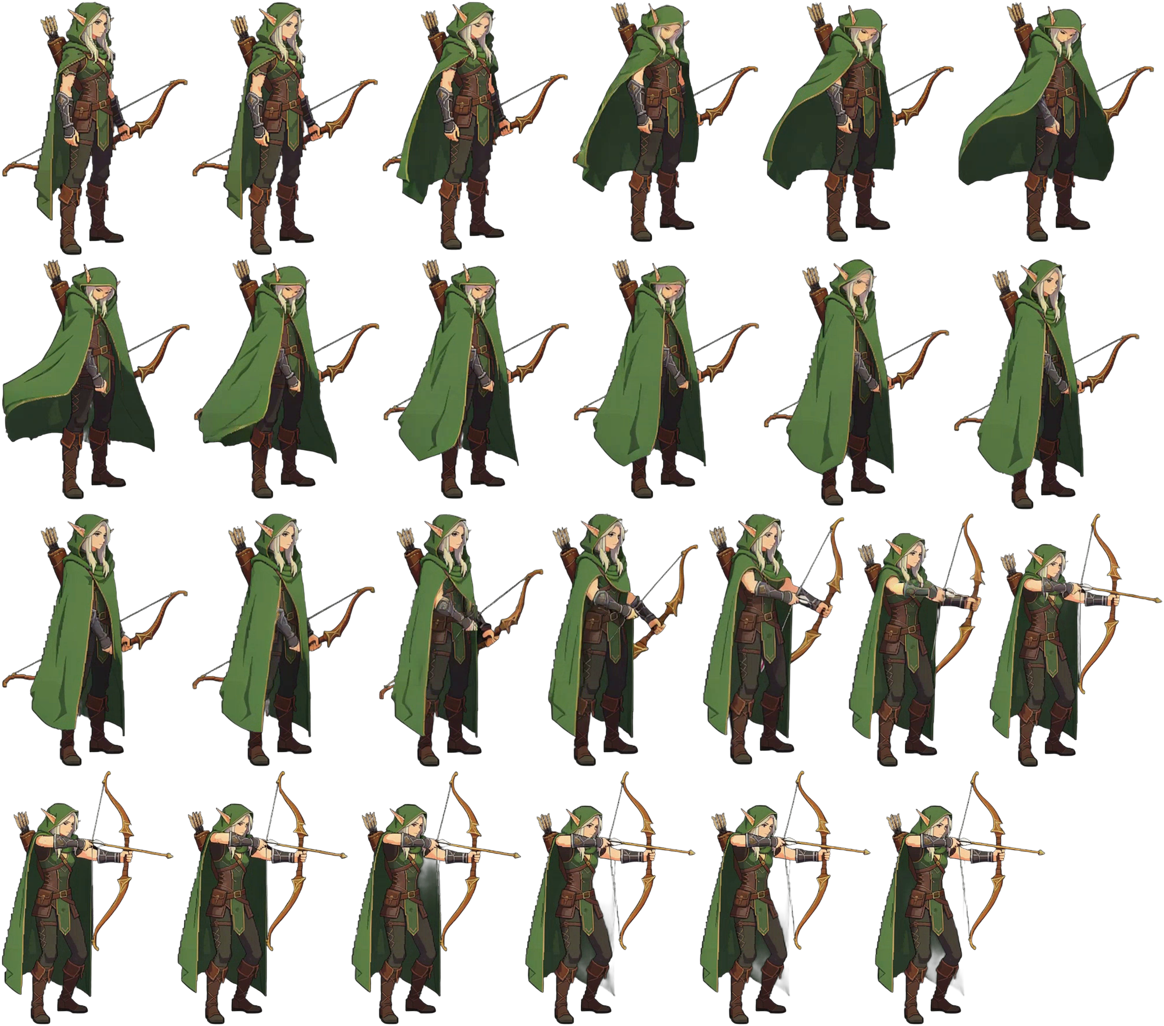 AnimatedSprite2D Generator sprite example 1: production-ready 2D character animation reference