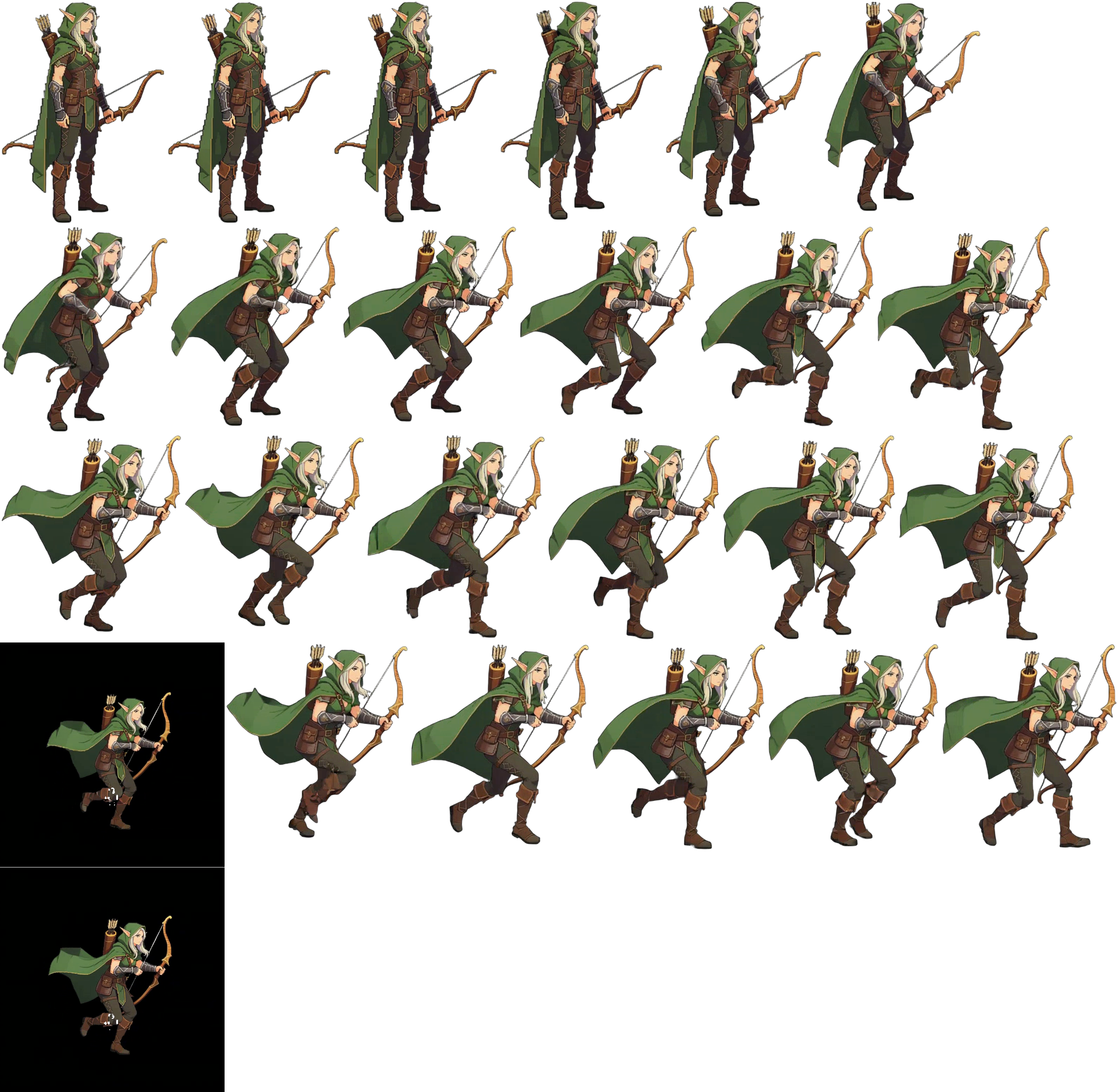 AnimatedSprite2D Generator sprite example 3: production-ready 2D character animation reference
