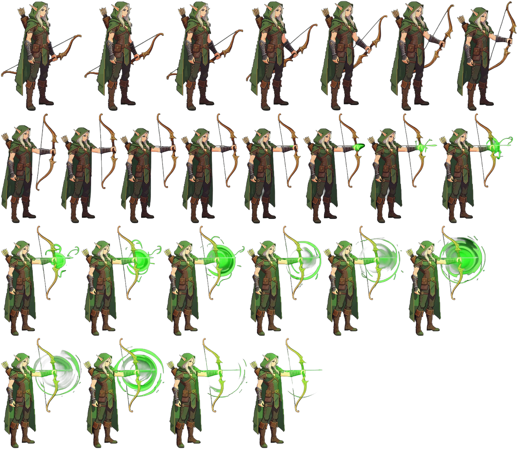 Unity Sprite Generator sprite example 2: production-ready 2D character animation reference