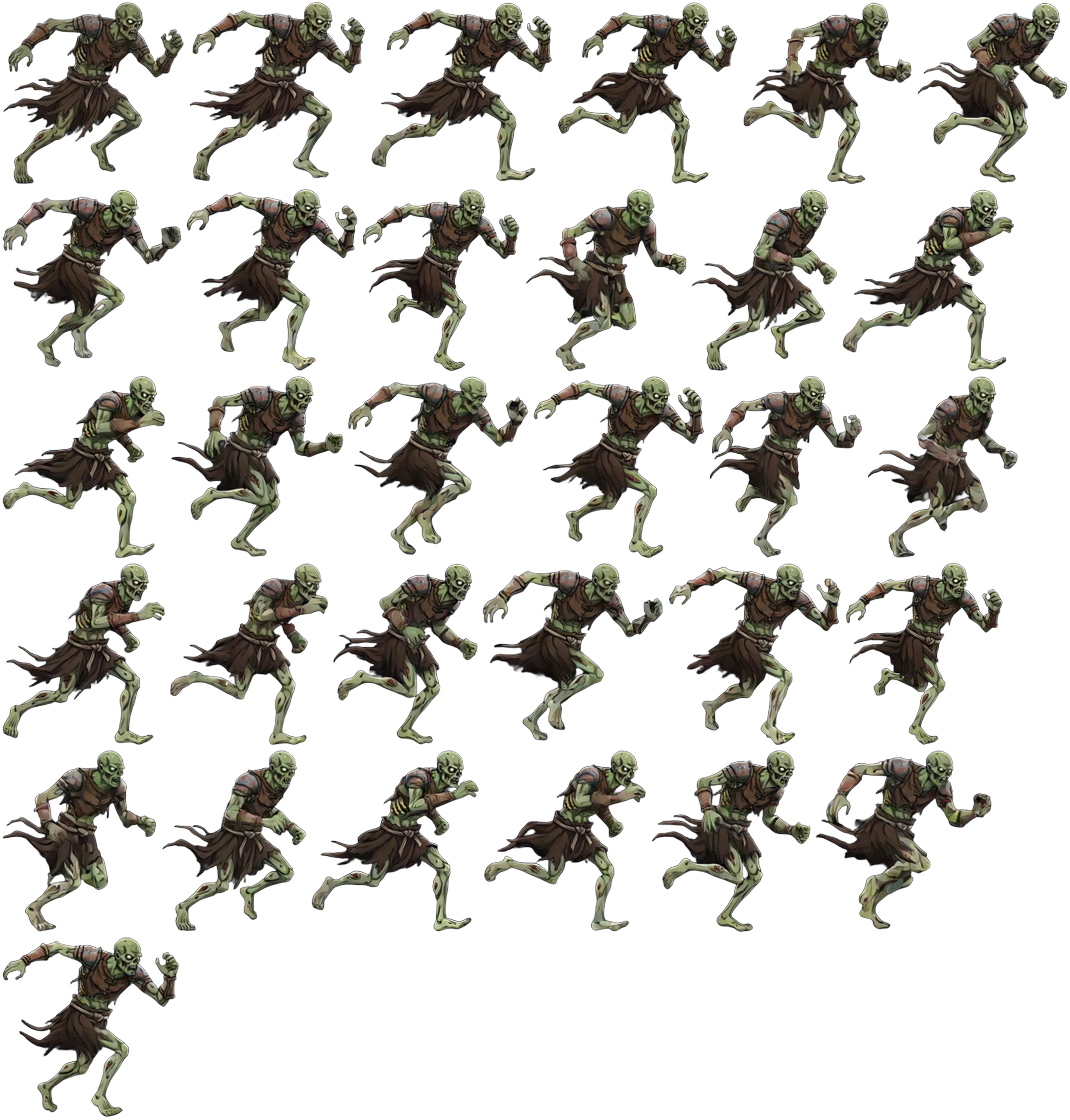 AI Pixel Art Generator sprite example 1: production-ready 2D character animation reference