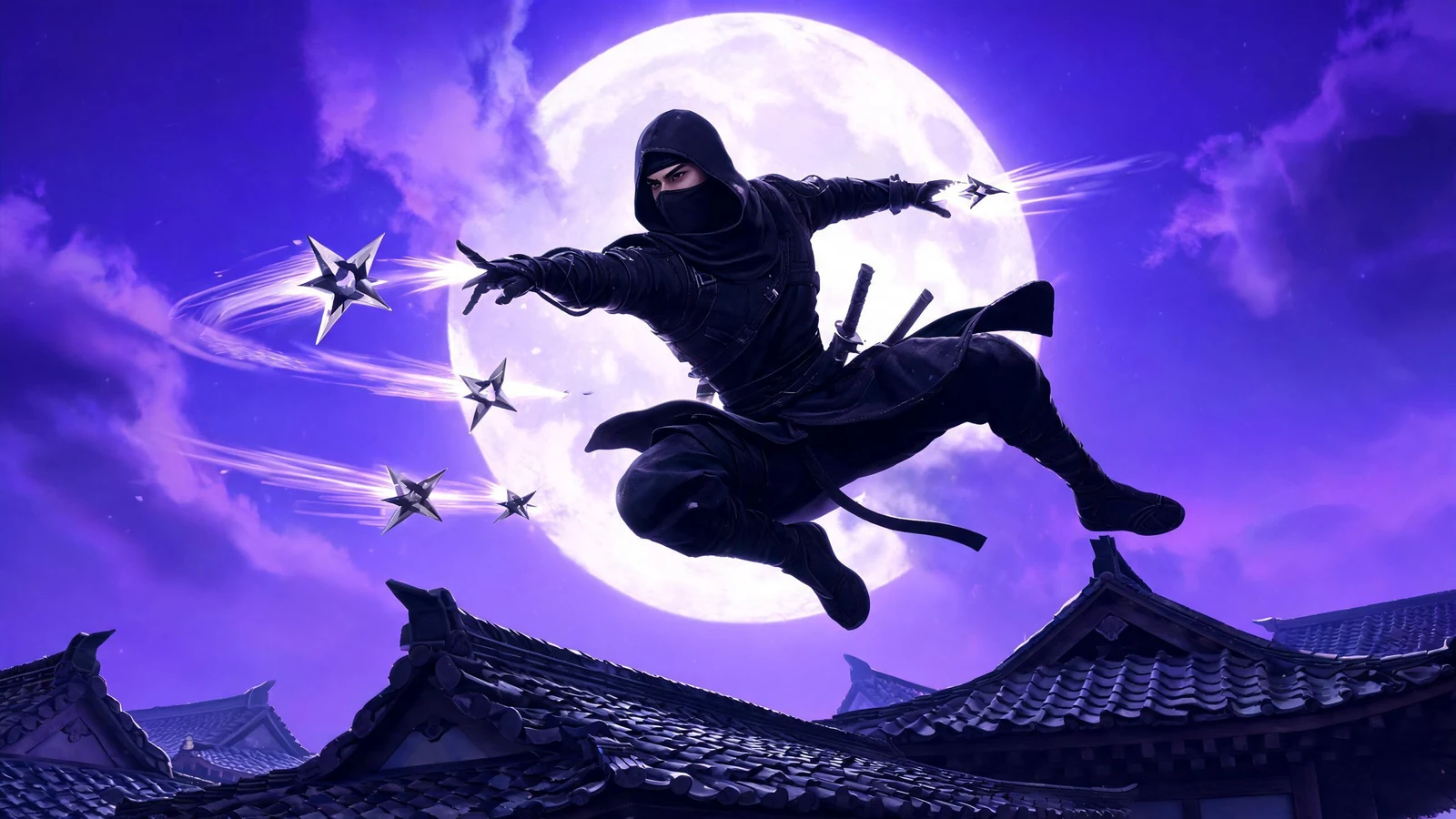Ninja browser mini game demo showing a character-driven image to mini game result.