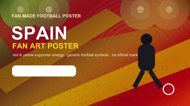 Spain World Cup Fan Art Poster example 2