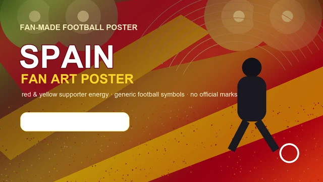Spain World Cup Fan Art Poster example 3