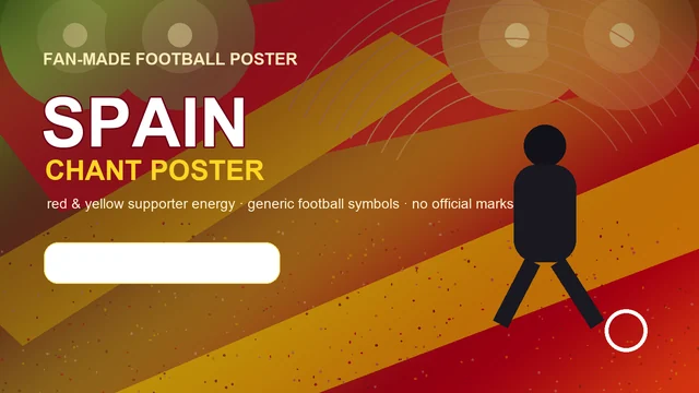 Spain World Cup Chant Poster example 3