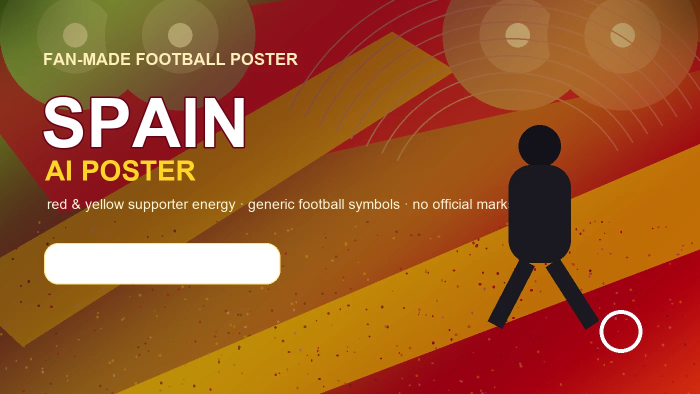 Spain World Cup Ai Poster example 2
