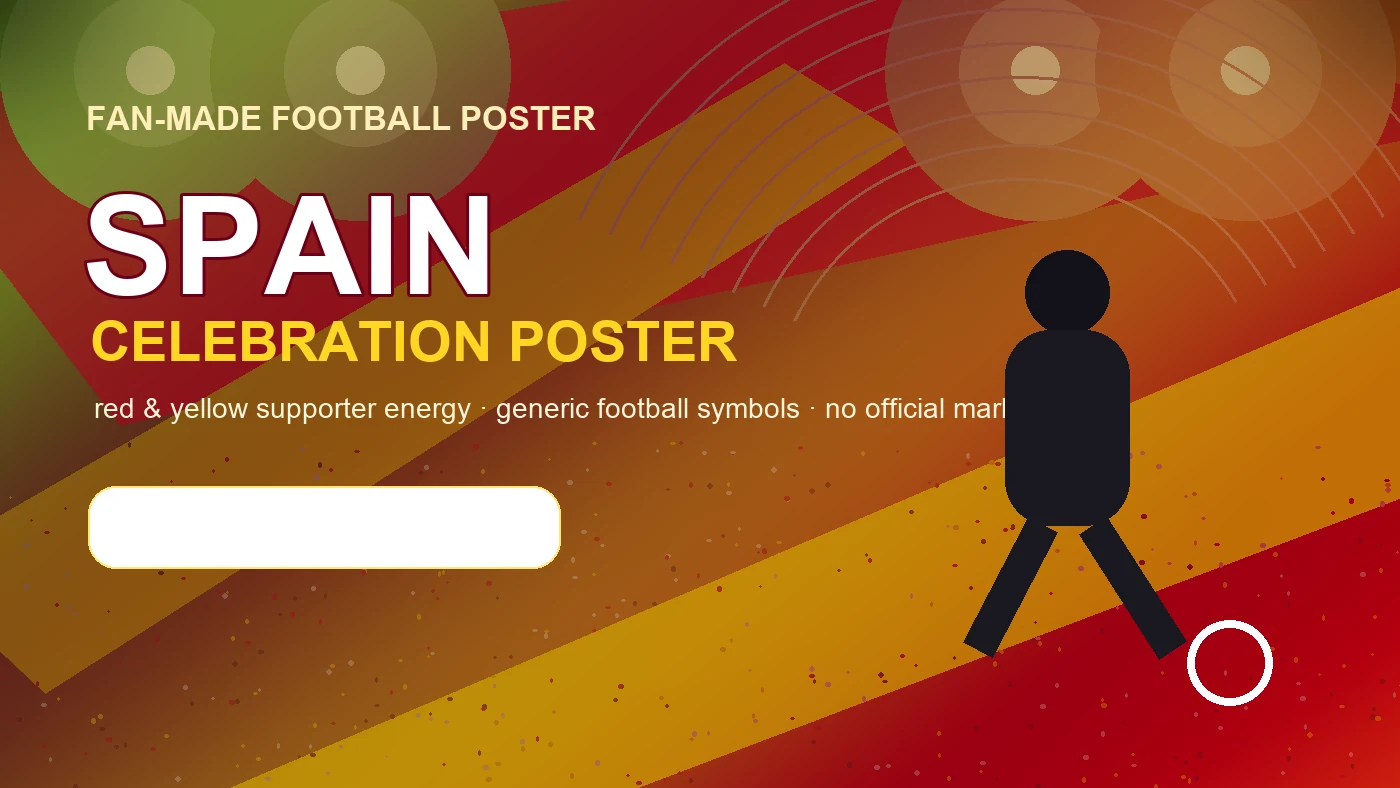 Spain World Cup Celebration Poster example 1