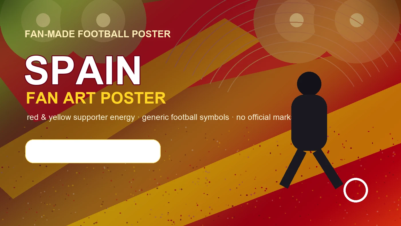 Spain World Cup Fan Art Poster example 2