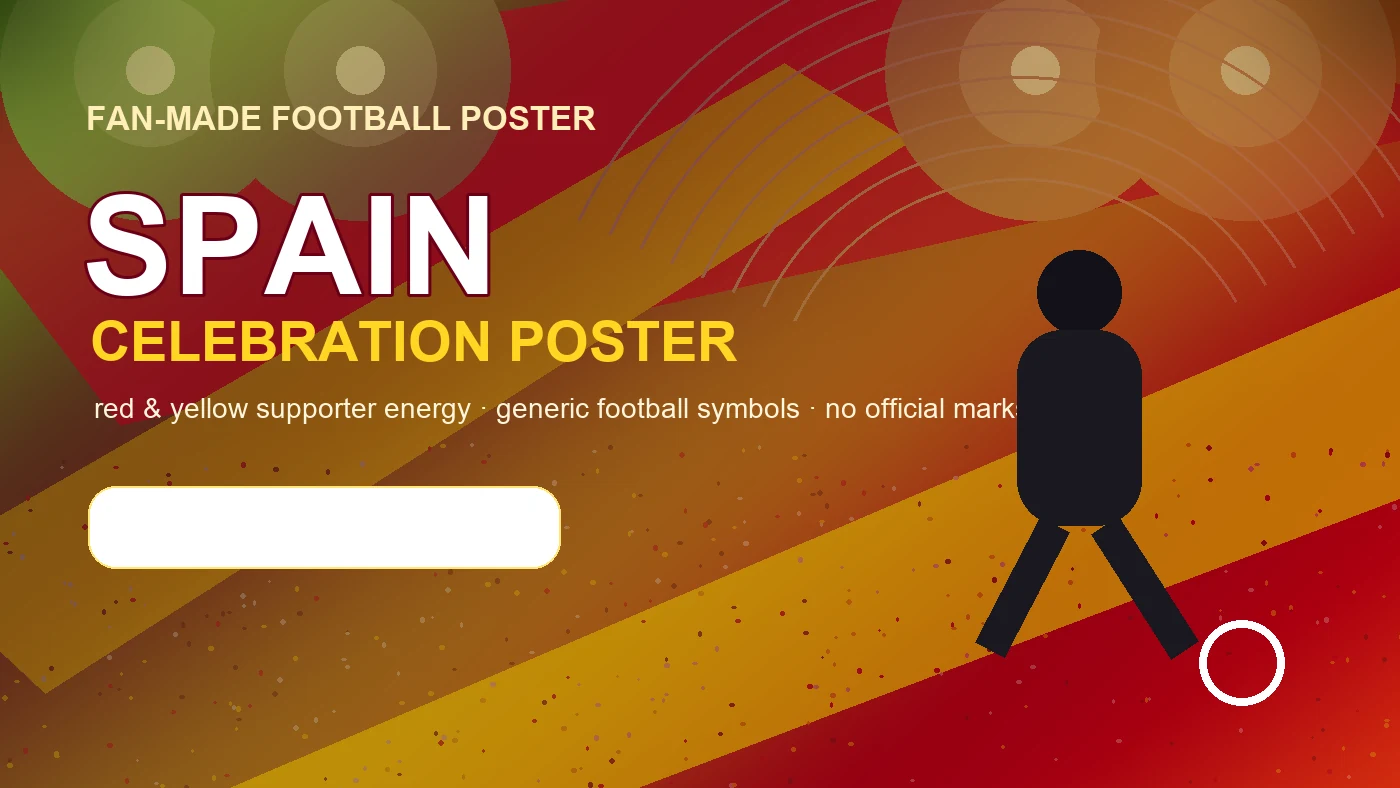 Spain World Cup Celebration Poster example 2