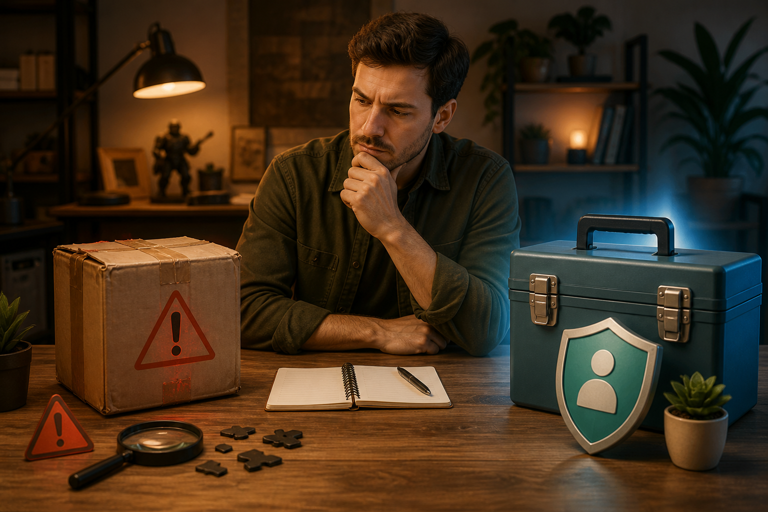 Creator comparing a warning-marked third-party package with a protected official toolbox