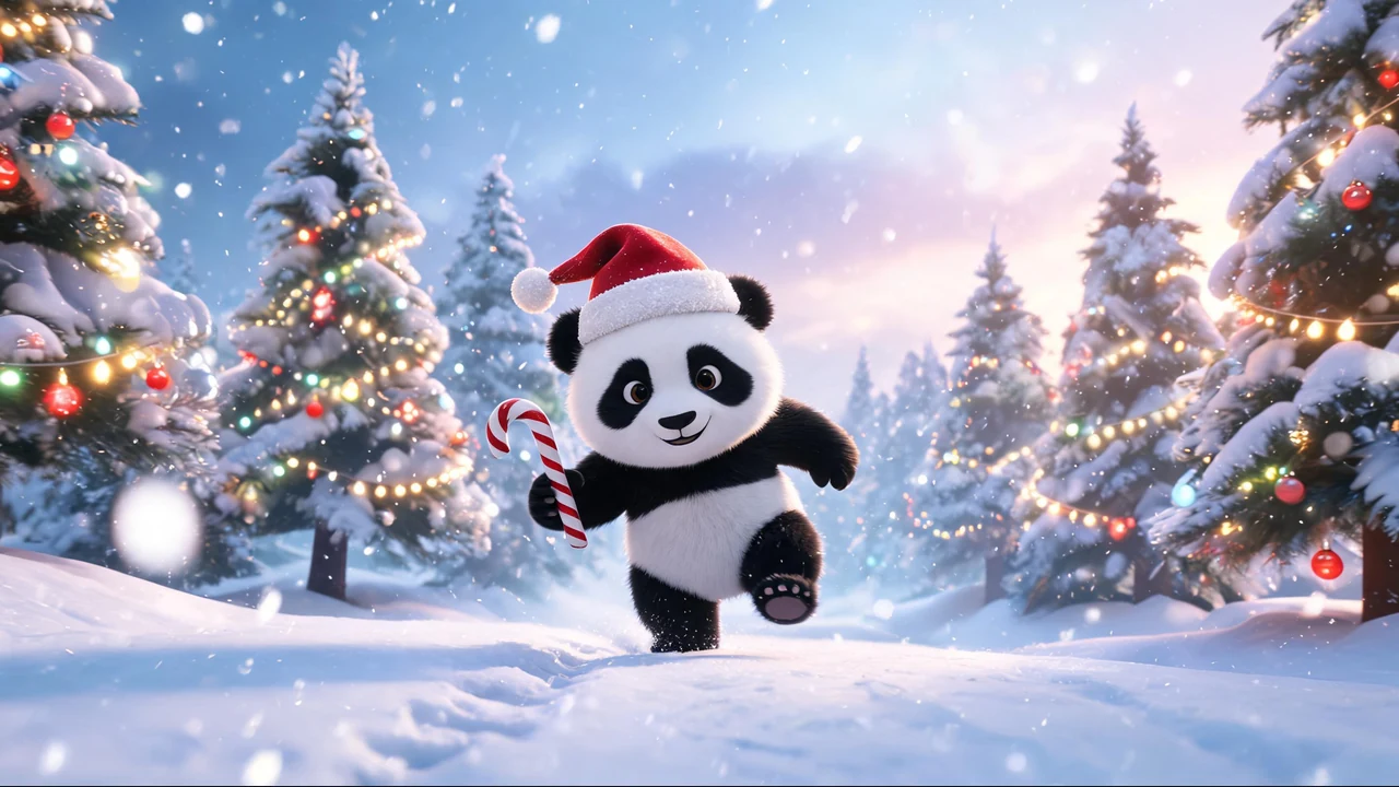 Christmaspandarunn cover