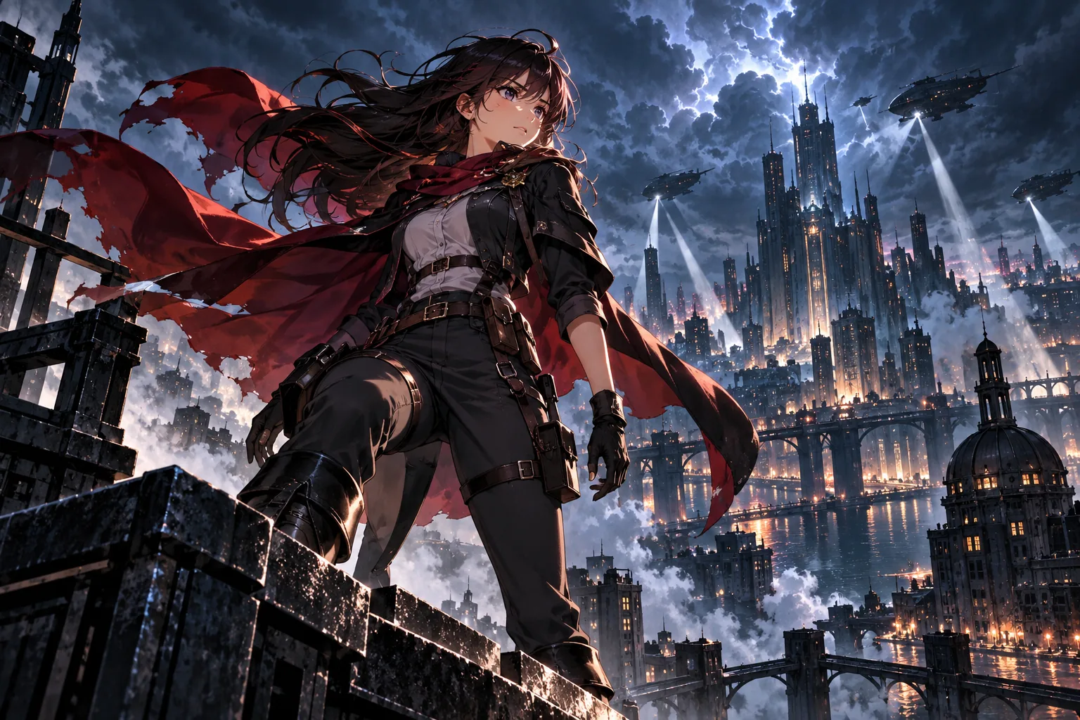 Action-Battle-Visual-Novel mit verfluchter Energie und Missionsanzeigen, erstellt auf SEELE