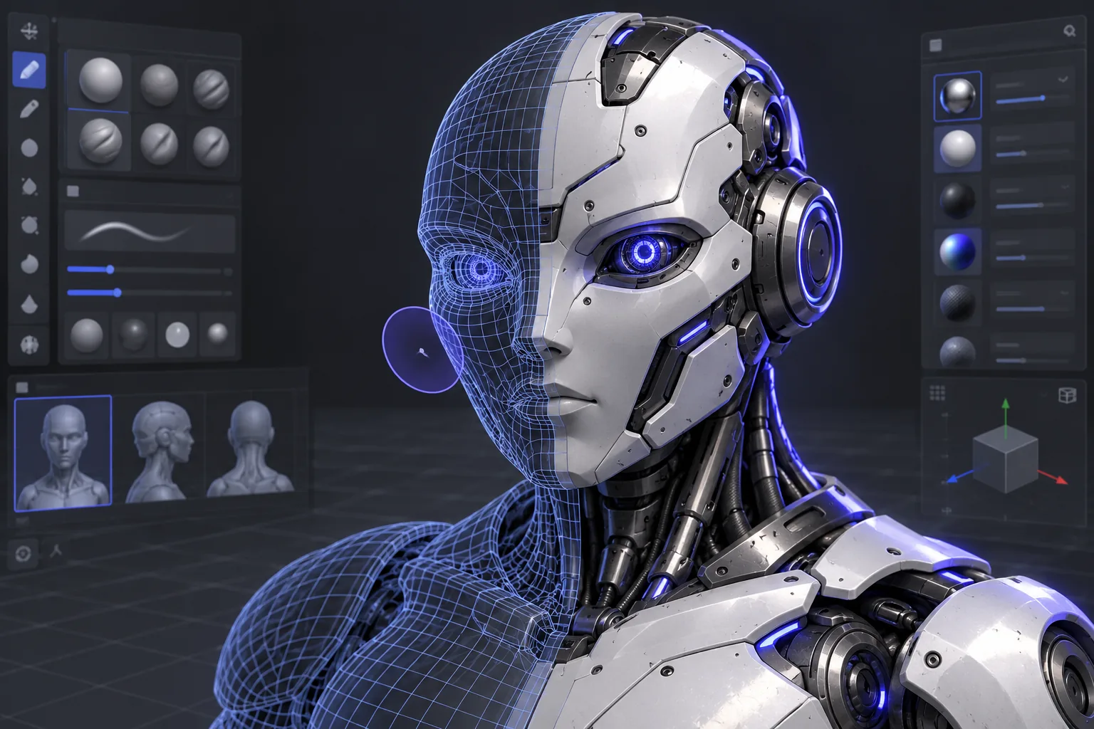 AI 3D Model Editor visual example 1