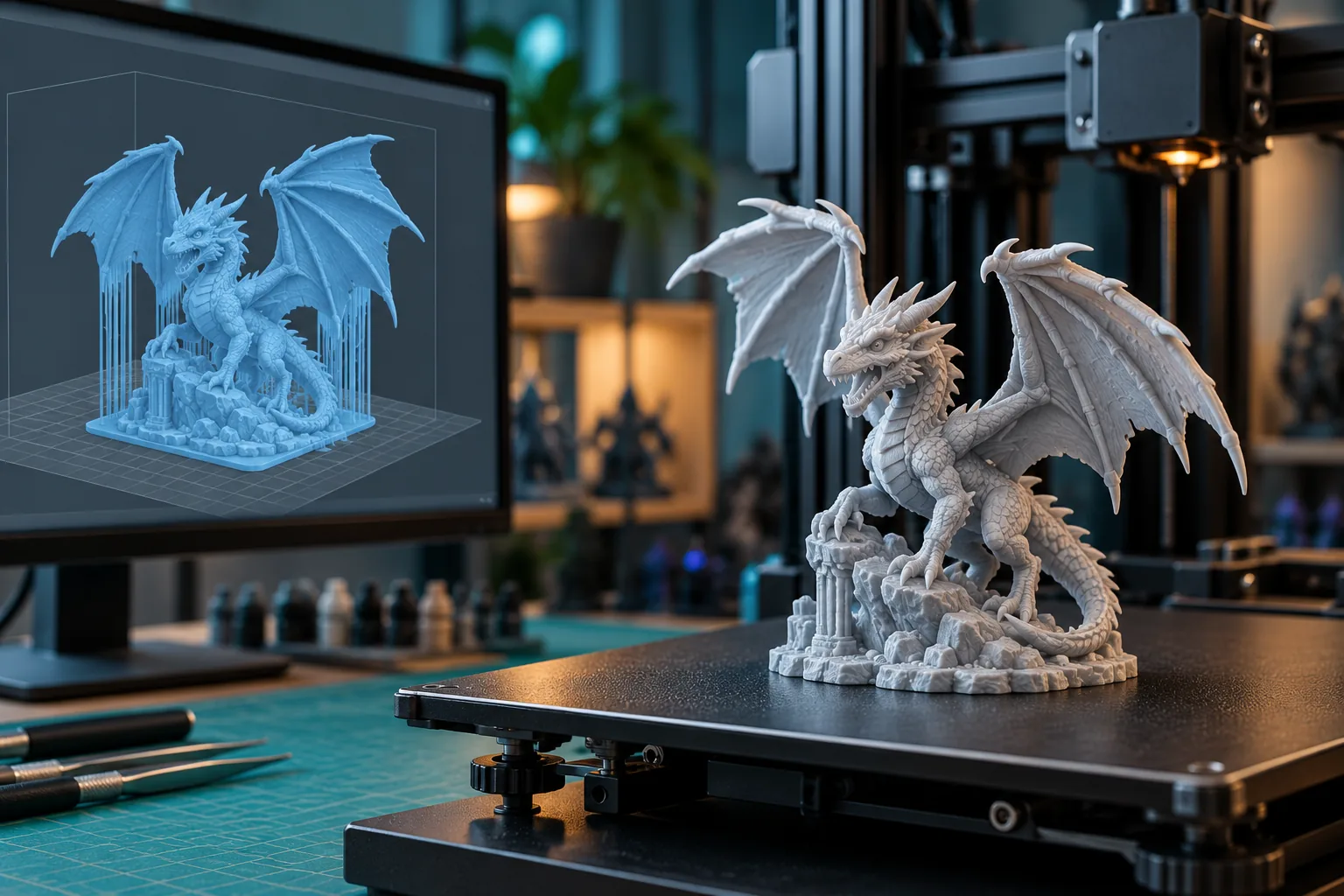 AI 3D Print Preparation visual example 1