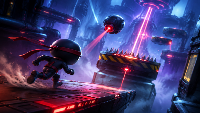 10 Second Ninja X original game remake reference artwork 2