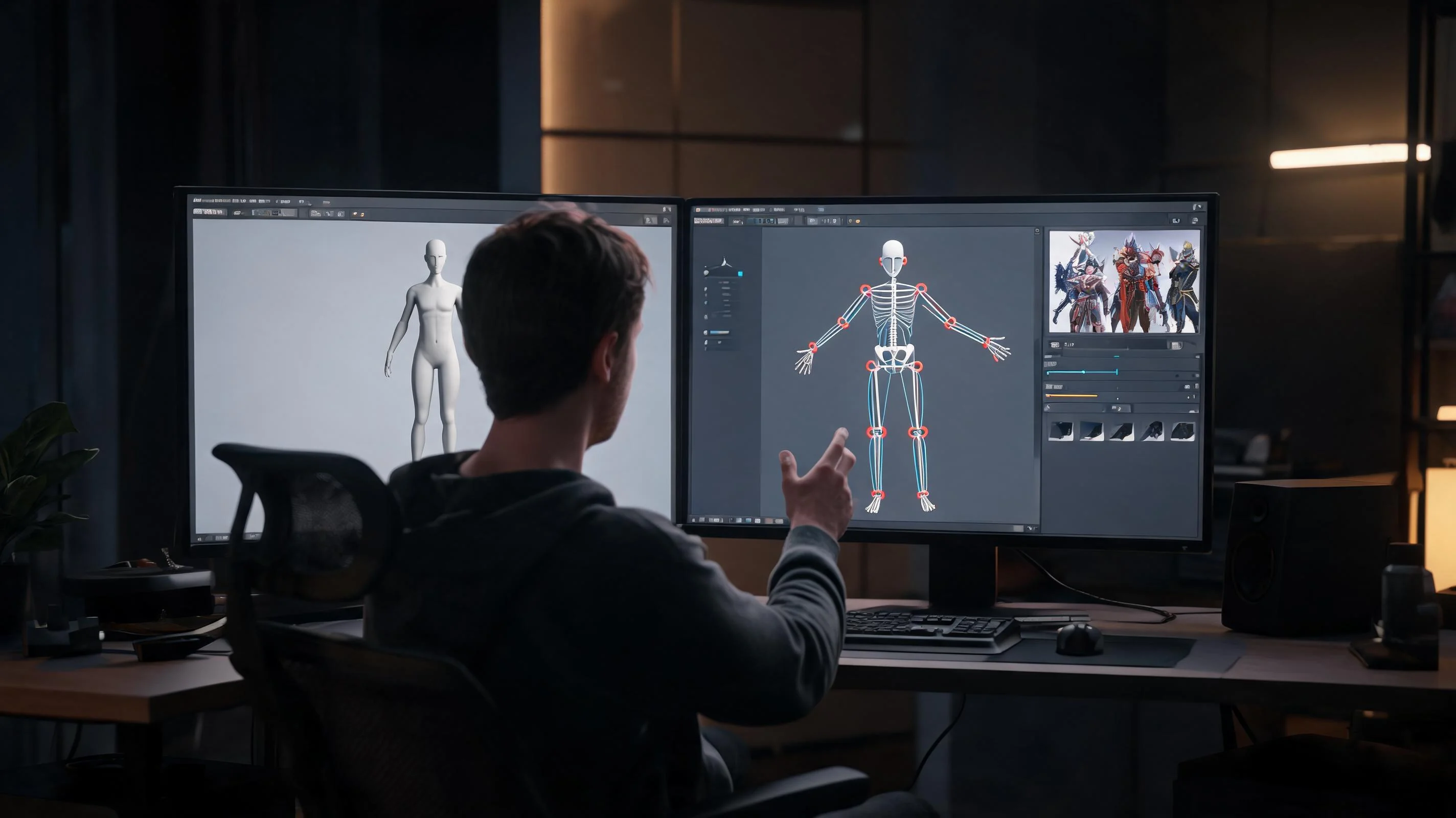 Free 3D Character Binding for Faster Rigging Planning