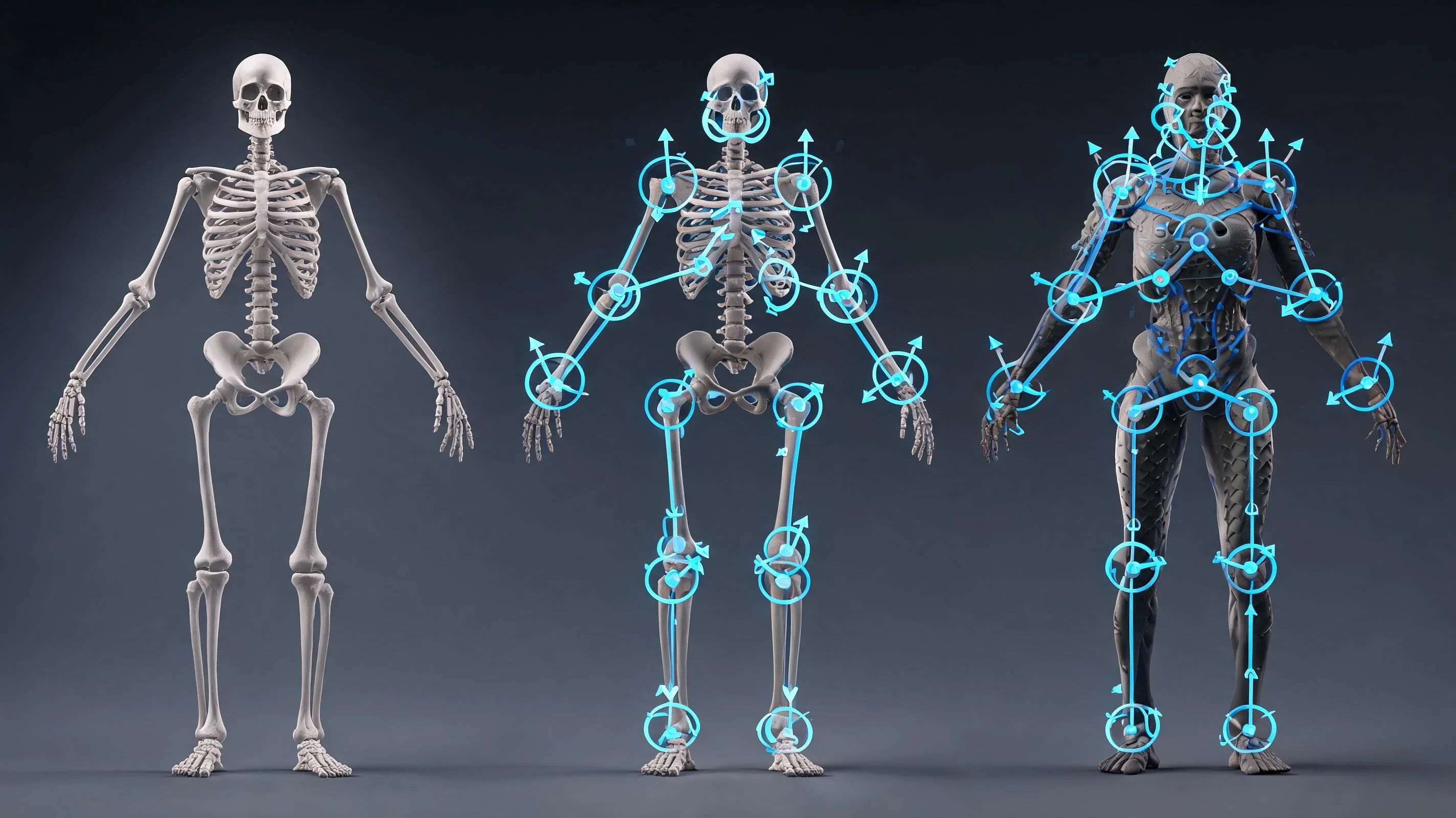 Map Bone And Control Needs illustration for 3D Rigging And Skinning