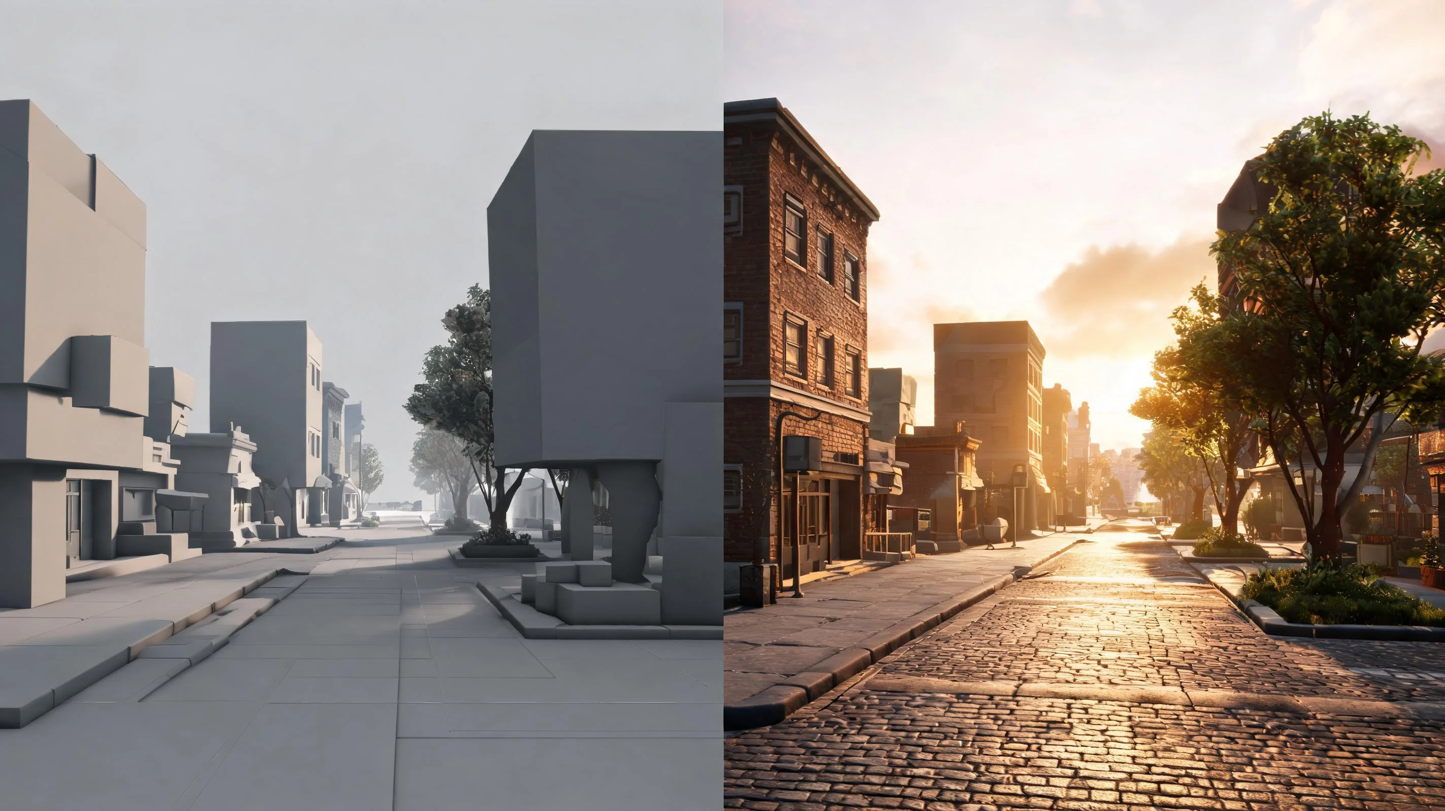 Faster Direction Comparison illustration for 3D Scene Blockout