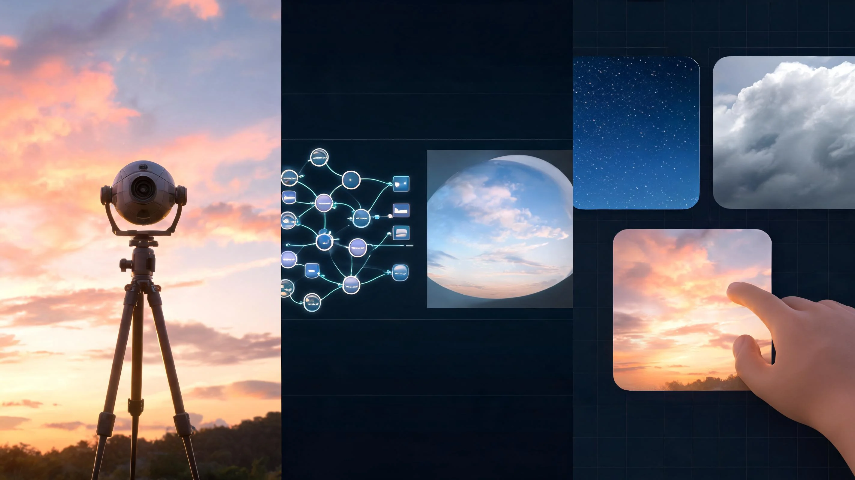 Compare Workable Routes illustration for 3D Sky Dome Texture