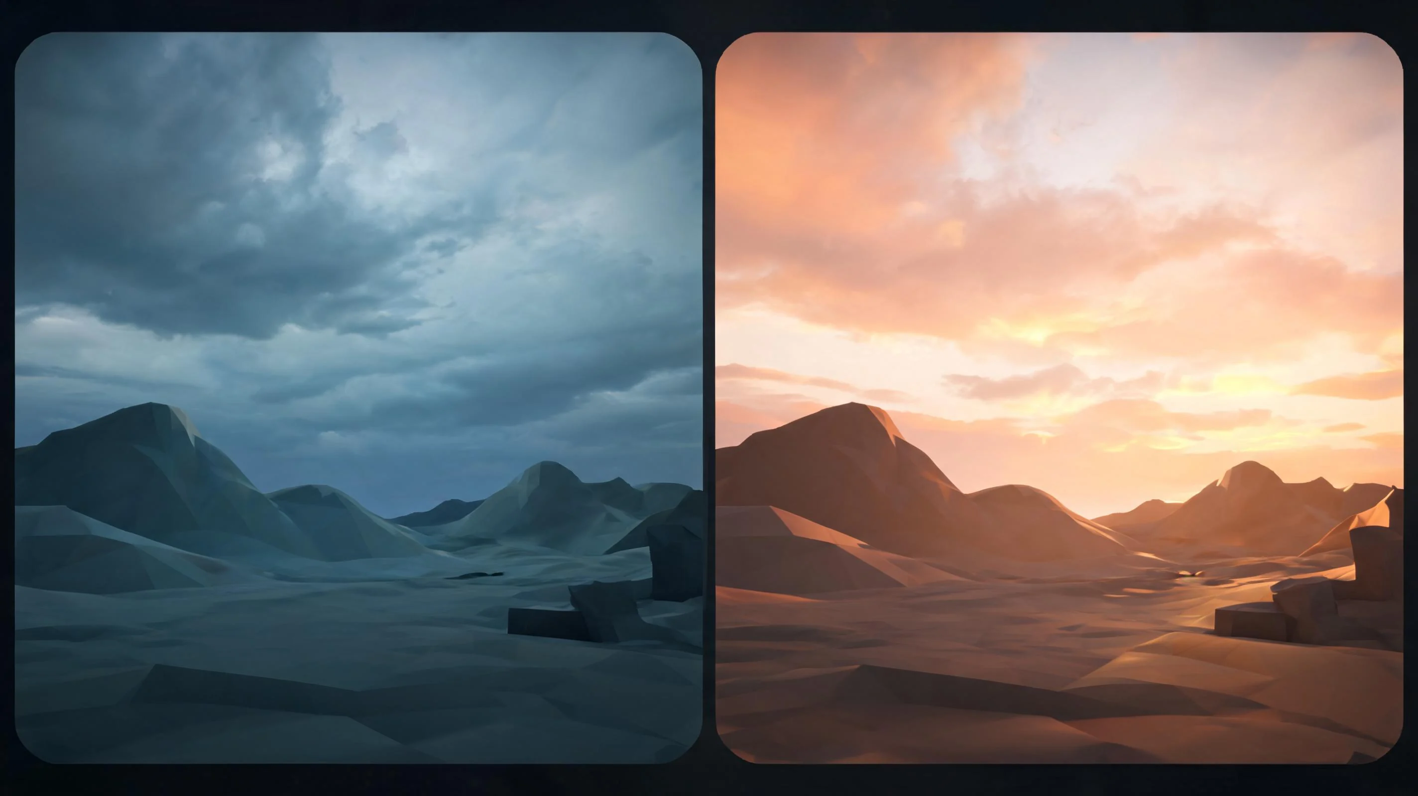 Block Mood And Lighting illustration for 3D Sky Dome Texture