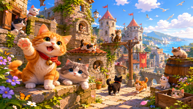 A Castle Full of Cats original game remake reference artwork 3