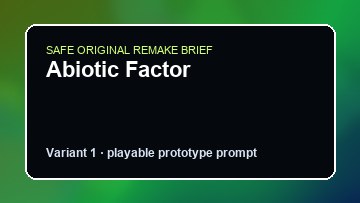 Abiotic Factor original abiotic factor diy game reference artwork 1