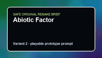 Abiotic Factor original abiotic factor diy game reference artwork 2