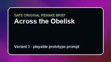 Across the Obelisk original across the obelisk custom game reference artwork 3