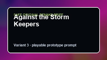 Against the Storm Keepers original against the storm keepers custom game reference artwork 3