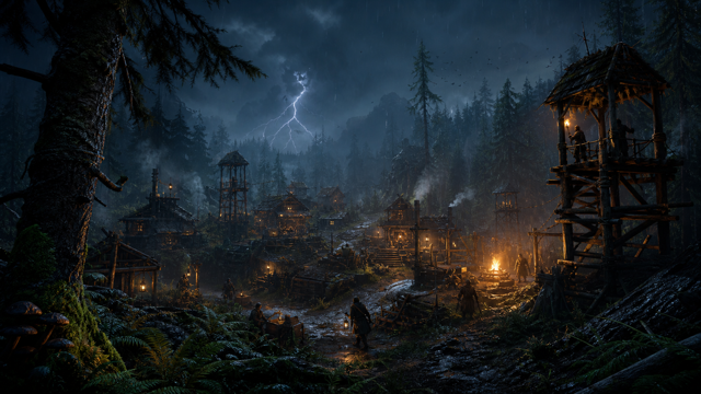 Against the Storm Nightwatchers original game remake reference artwork 3