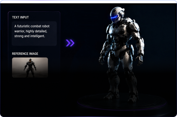 Text-to-3D capability