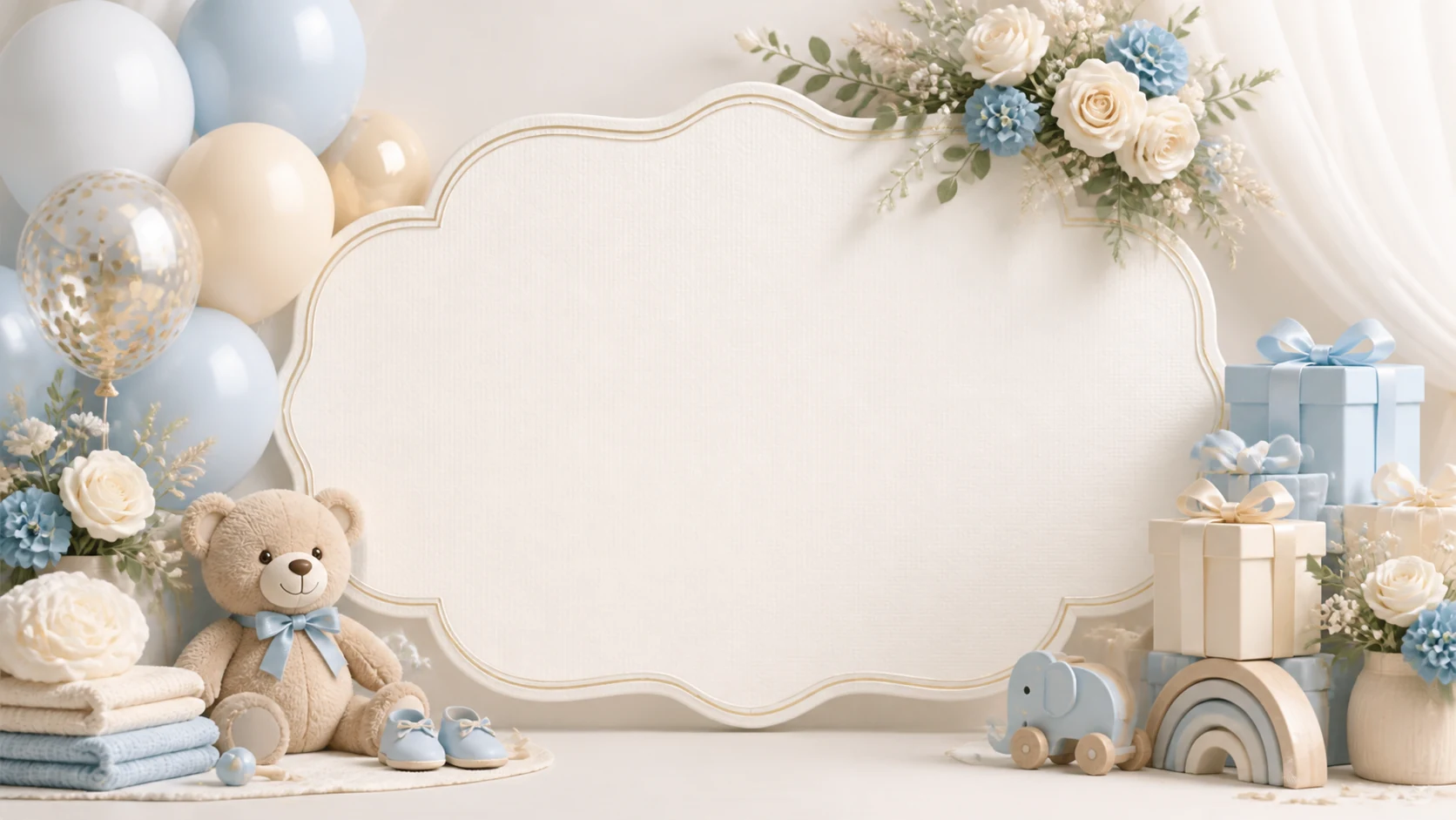 Baby Shower Invitation Art AI Image Generator