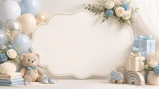 Baby Shower Invitation Art Generator preview