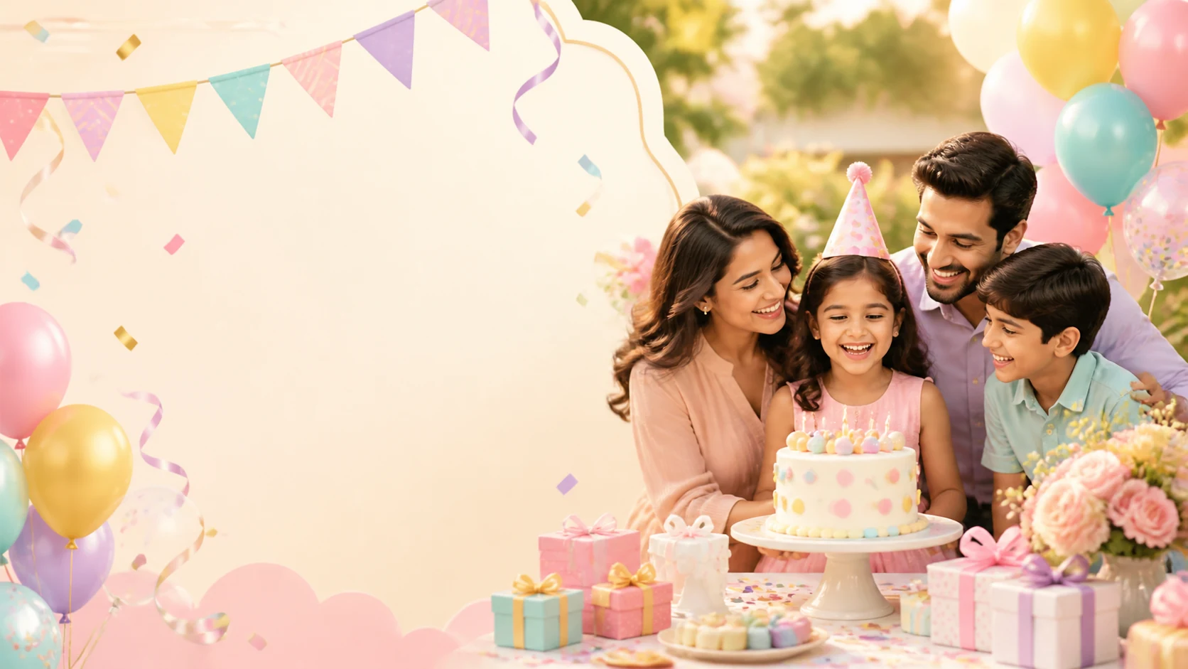 Birthday Party Theme Posters AI Image Generator