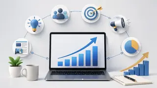 Business Growth Strategy Icons Generator preview