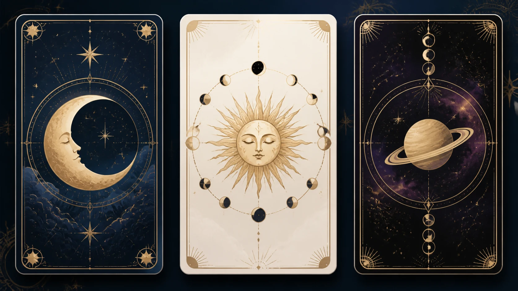 Celestial Astrology Card Designs AI Image Generator