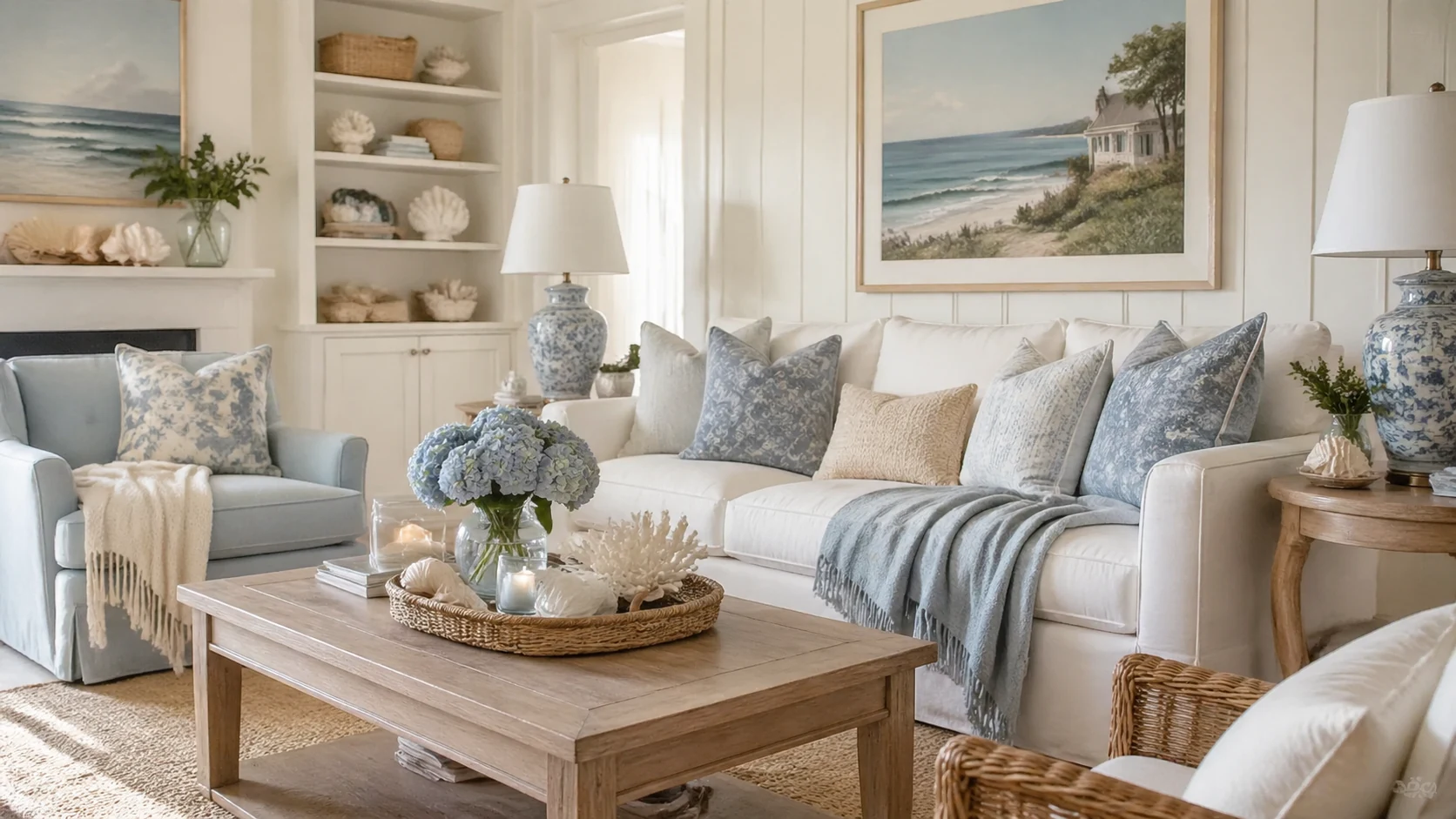 Coastal Grandma Interior Design AI Image Generator
