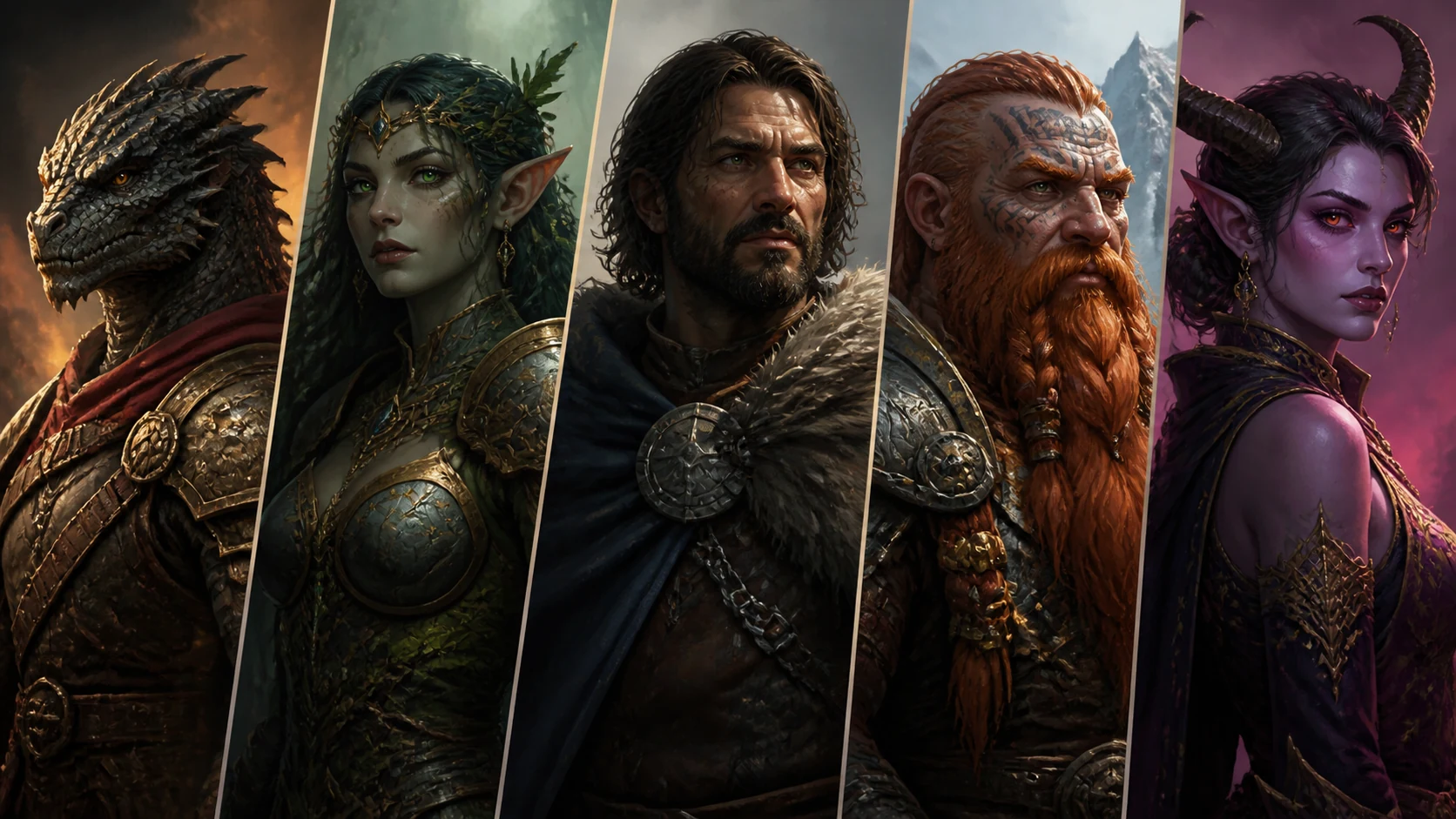 Custom Fantasy Race Portraits AI Image Generator